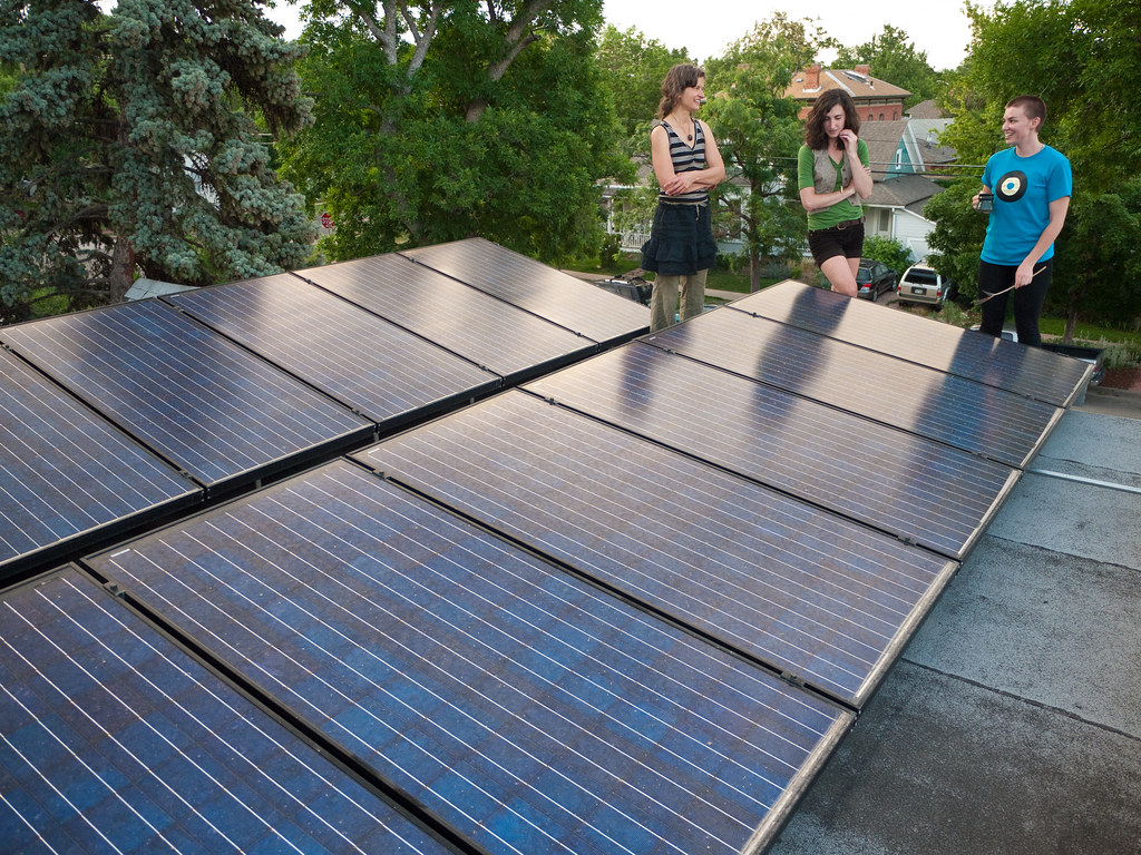 Chrysalis Solar Power flat roof
