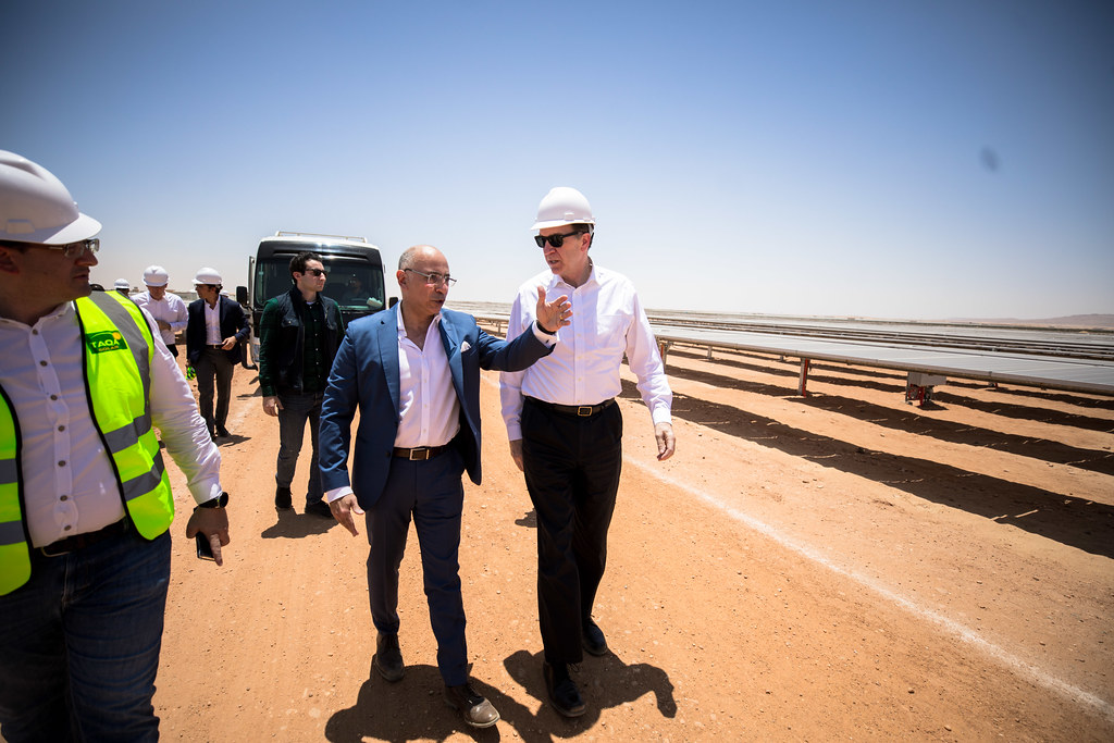 David Malpass tours the Benban Solar Park