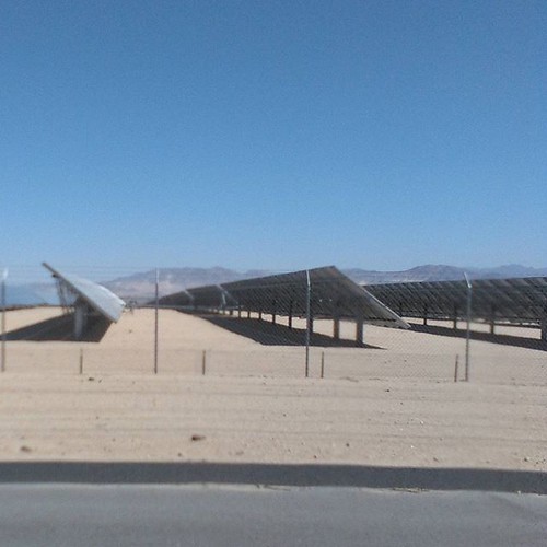 Desert solar panels.