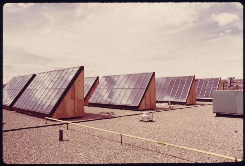 Flat plate solar heating collectors