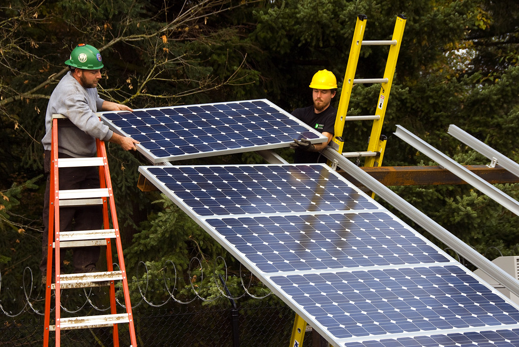 Installing solar panels