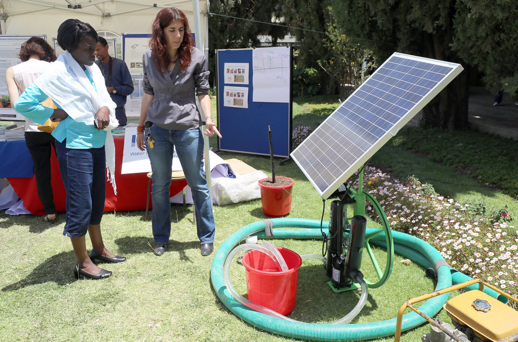 International Water Management Institute (IWMI) displays low cost Solar pumps