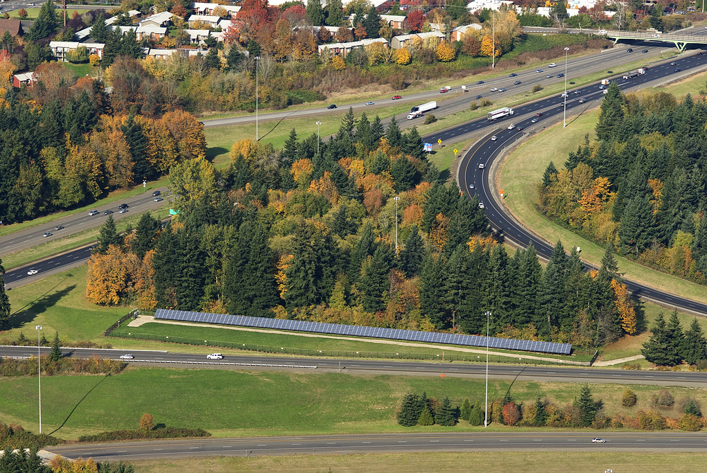 Oregon's Solar Highway - looking north