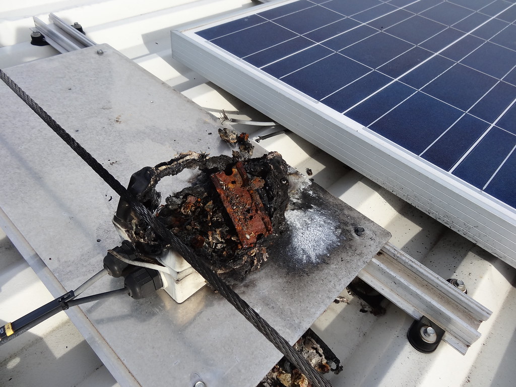 solar panel failure fire