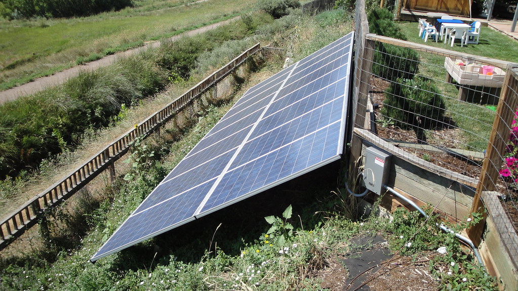 Solar Panels on the ground mount