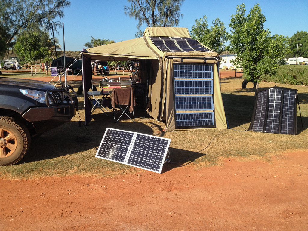 Solar power at Eighty Mile Beach Camp